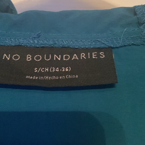 No Boundaries Multi-Color Rain Jacket Size S 34-36 #60 - Picture 8 of 12